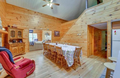 Petersburg House | Cabin Comfort Near PSU! Fire Pit & On-Site Trails