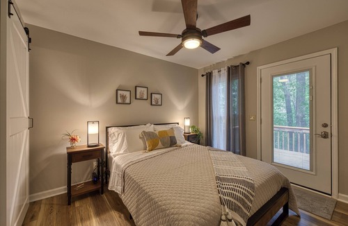 Ashley Oaks Cabin | Cabin In The City - Hot Tub, Fire Pit & Forest Trails