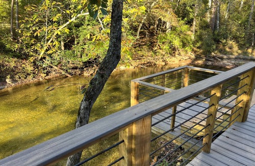 Cashes Valley Cabin | Cabin is located right on Creek, 2-bedroom cabin in charming Blue Ridge.