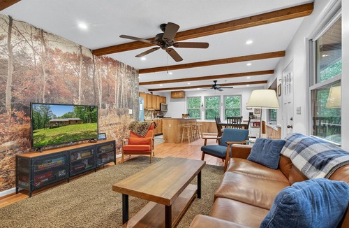 South Fork Ski Chalet | Cabin w/hot tub, deck & fire pit