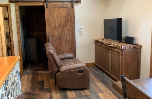 Camp Wood Cabin | Cabin with Deck . Close Nueces River