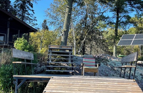 Falcon Lake Cabin | Cabin with large screened deck, on Lake of the Woods in Wiley Bay.