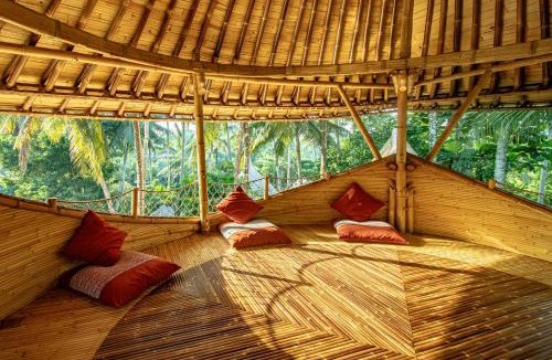 Abiansemal Villa | Cacao House 4bds Eco Bamboo House, pool, near Green School Bali