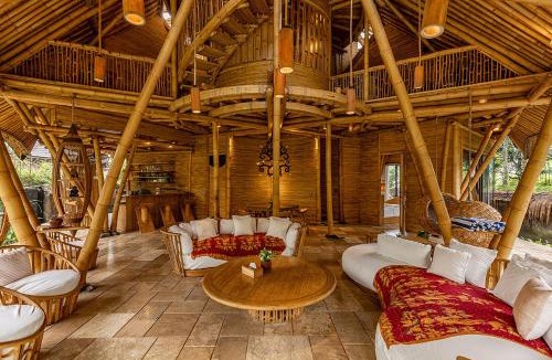 Abiansemal Villa | Cacao House 4bds Eco Bamboo House, pool, near Green School Bali