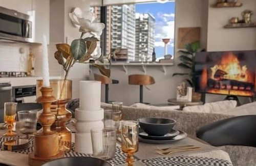 Connaught Apartment | Calgary Tower View |King Bed | 2BR |AC | Pool |Gym