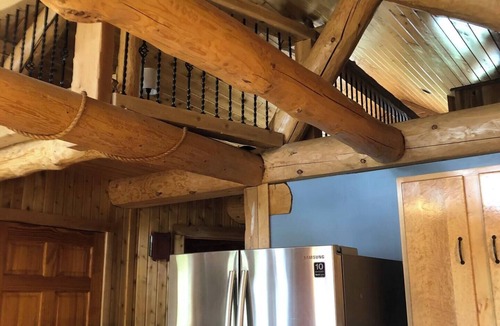 Aroostook Cabin | Call of the Loon-Luxury Lakefront Log Cabin, Hot Tub, FirePit, Relaxing getaways