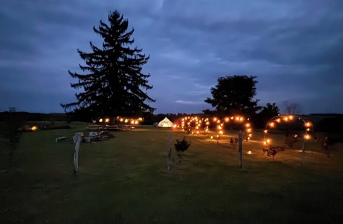Millerton RV Rental | Camp Sly Fox Bell Tent With A Clear Ceiling. Sleep Under the Stars!