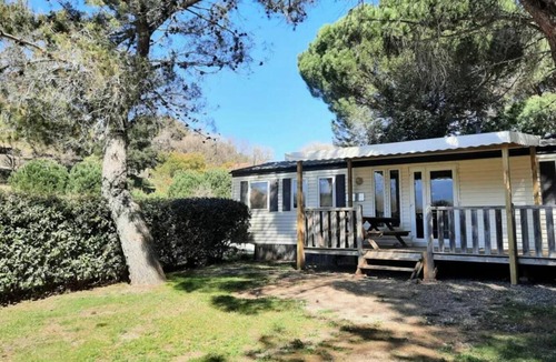 Saint-Jean-Pla-de-Corts House | Camping les Casteillets*** - Premium 4-room mobile home for 8 people with air conditioning
