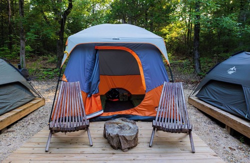 Honey Grove Apartment | Camping in comfort in the woods of North Texas