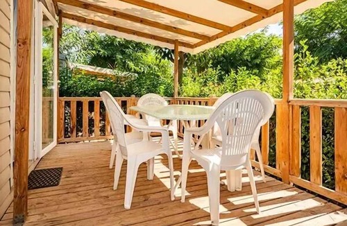 Camiers House | Camping La Dune Blanche* - Classic 4-room mobile home for 6 people