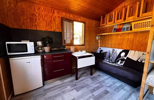 Recoules-Previnquieres Ski Chalet | Camping Le Plô * - Mini Chalet Olga 2 Rooms 5 People