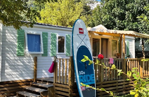 Severac-le-Chateau House | Camping les Calquieres* - Mobile Home Twinny 4 rooms 6 people Air-conditioned