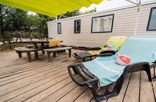 Laroque-des-Alberes House | Camping Les Albères * - Magical Mobile Home 4 Rooms 6/8 People Air-conditioned + TV