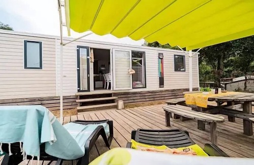Laroque-des-Alberes House | Camping Les Albères * - Magical Mobile Home 4 Rooms 6/8 People Air-conditioned + TV
