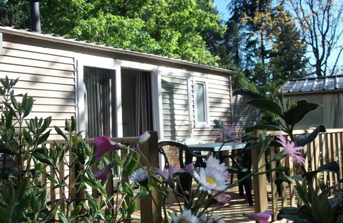 Saint-Jean-du-Gard Ski Chalet | CAMPING SOURCES * - Chalet CONFORT LUXE with terrace and air conditioning 5 persons