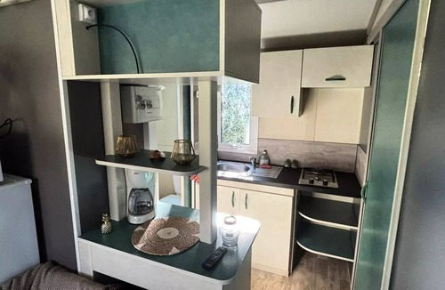Ucel Ski Chalet | Camping Ushuaïa Villages les Pins d'Ucel * - MIMOSA - Chalet 27m² + TV for 5 people