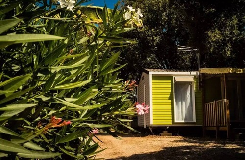Boisseron House | Campsite Domaine de Gajan * - Mobile home Comfort TRIBU 32m2 CLIMATE (3 bedrooms) - covered terrace TV INCLUSE arv/departure Saturday 6 people