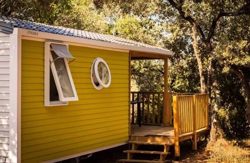 Boisseron House | Campsite Domaine de Gajan * - Mobile home Comfort + SUNNY 27m2 (2 bedrooms + covered terrace included - TV arv/departure Sunday 4 people