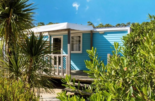 Saint-Jean-de-Monts House | Campsite Le Bois Verdon * - Cottage LITCHI - 26m2 - semi-covered wood terrace - 2 bedrooms 4 people