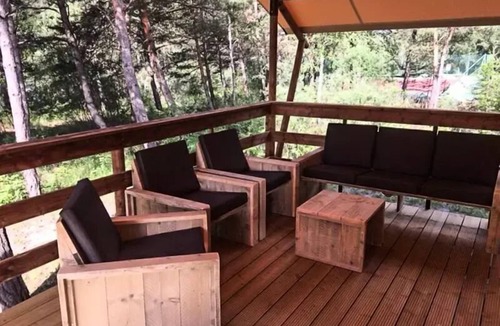 Mostuejouls House | Campsite LES PRADES * - Lodge with sanitary facilities 35m2 6 people