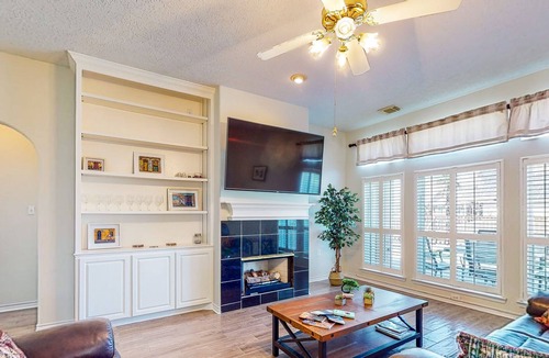 Atascocita House | Canal-front home with private pool, dock, deck, water views, W/D & AC