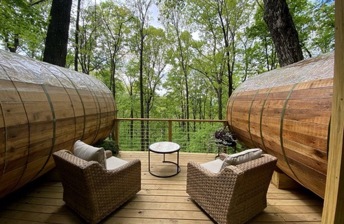 Lupton City Cabin | Canopy Treehouse - Glamp Design with Amazing Views, Wildwood, GA