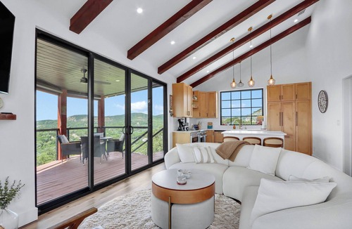 Canyon Lake Cottage | Canyon Lake Tree House: Modern 2BR Luxury w/Hot Tub, Decks & Stunning Views
