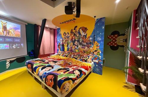 Crespin Apartment | Capsule Family - Sauna - Jacuzzi - Projecteur - Billard - Nintendo Switch 2 - Filet suspendu