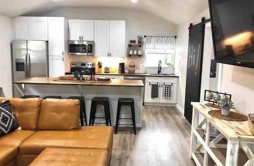 Austin Cabin | "Cardinal" cabin in 2 acre boutique tiny home resort w pool!