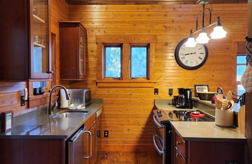 Cheshire Cabin | Cardinal’s Cove | 2-Story Cabin w/Fireplace + Jetted Tub + Biltmore Pass