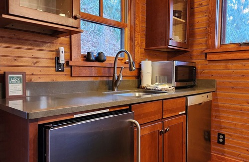 Cheshire Cabin | Cardinal’s Cove | 2-Story Cabin w/Fireplace + Jetted Tub + Biltmore Pass