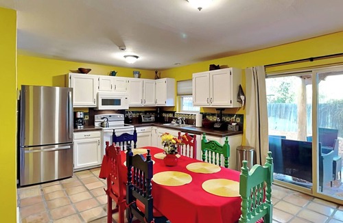 Santa Fe House | Casa Calabaza | Fenced Yard, Fire Pit
