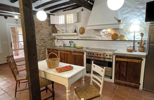 Santa Engracia del Jubera House | Casa La Sendera Rural Accommodation with fireplace and garden with barbecue.
