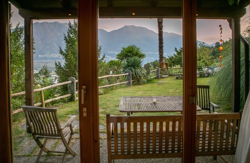 Tenero-Contra Apartment | Casa Soleil Apartment Rosa Rossa with magnificent lake view, with dog welcome