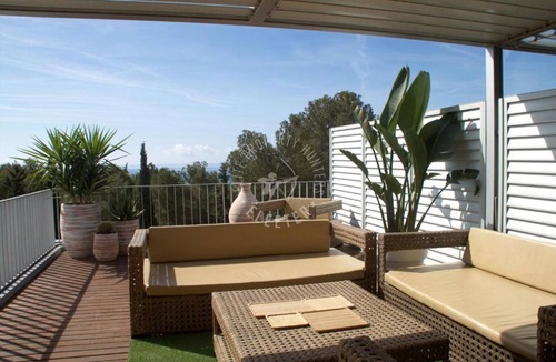 Les Roquetes Apartment | Casas del Mar 5 minutes from Sitges! Duplex with sea views