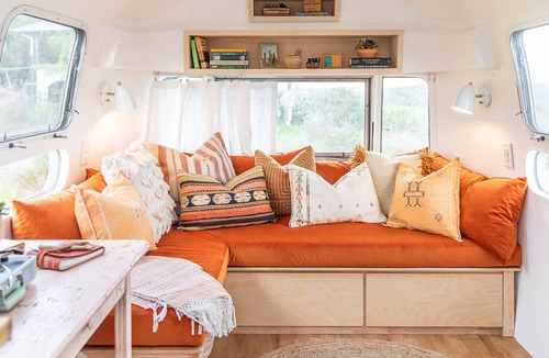 Spicewood House | Casita Coyote - A Cliffside Airsteam with a View and Lake Access