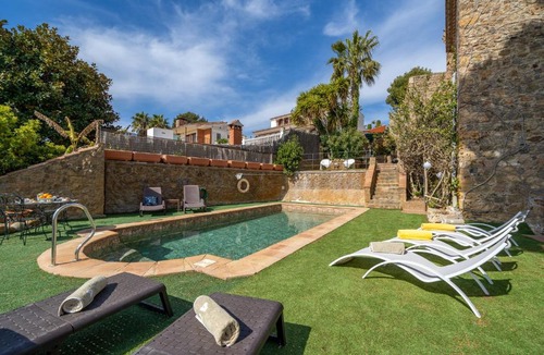 Santa Susanna Villa | Castillo Can Xirau Piscina Privada Vistas Mar Aire Acondicionado
