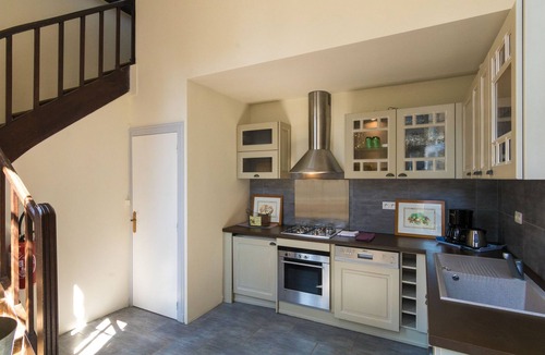 Chalais Apartment | Castle in Chaleix with Pool and Views