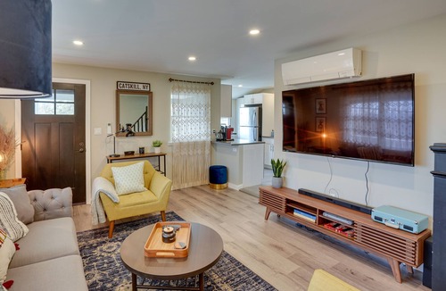 Catskill House | Catskill Vacation Rental: Private Deck & Fire Pit