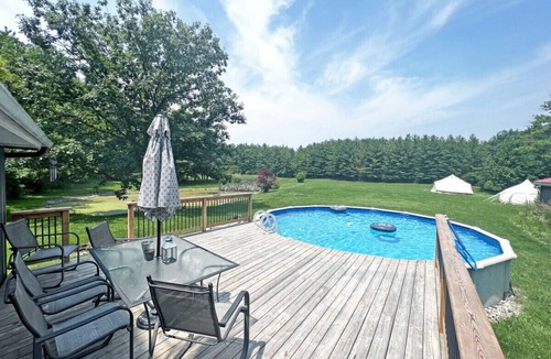 Cayuga Cottage | Cayuga Forest Retreat | Pool, Fire Pit, Sleeps 25+
