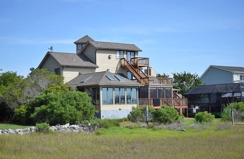 Deep Hole House | Cedar Gables-Private Pool, Hot Tub, Deep Water Pier & Dock