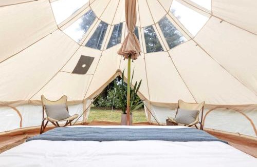 Boss House | Celestial Glamping Bell Tent Oasis Near Sinking Creek, Missouri