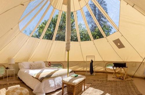 Boss House | Celestial Glamping Bell Tent Oasis Near Sinking Creek, Missouri