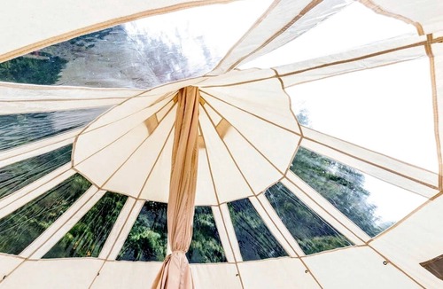 Boss House | Celestial Glamping Bell Tent Oasis Near Sinking Creek, Missouri