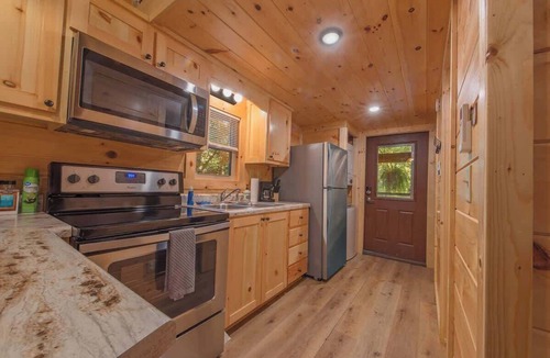 Lookout Valley Neighborhood Association Cabin | Celina Cabin Private Spa, Firepit, wooded retreat