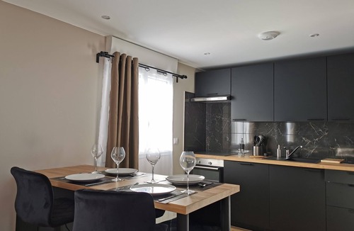 Moyen-Vernet Apartment | Cemoi Studio Hammam 4 people with terrace