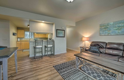 Anacortes Apartment | Central Apt: Private Fireplace & Patio Access