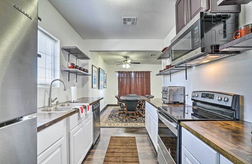 El Paso House | Central El Paso Getaway w/Patio + Games!
