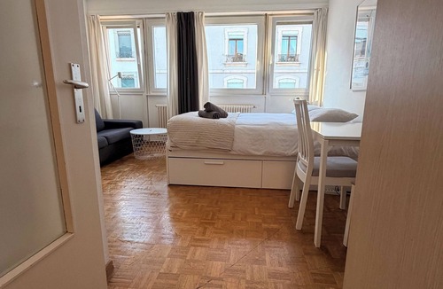 Paquis-Temple Apartment | Central Geneva Studio with free Travel Pass