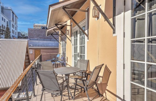 Harleston Village Apartment | Central King St Condo: Private Balcony, Full Kitchen & Comfort for 6 Guests